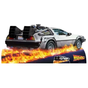 SC1574 DeLorean Time Machine Car (Back to the Future) Large + Mini Cardboard Cutout Standee