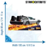 SC1574 DeLorean Time Machine Car (Back to the Future) Large + Mini Cardboard Cutout Standee Size