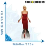 SC1641 Number Six (Battlestar Galactica) Lifesize + Mini Cardboard Cutout Standee Size