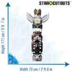 SC166 Totem Pole Large Cardboard Cutout Standee Size