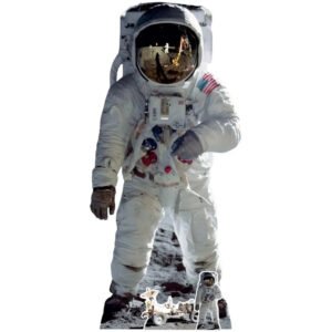 SC1695 Buzz Aldrin Moonshot Astronaut Lifesize Mini Cardboard Cutout Standee
