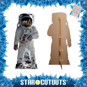 SC1695 Buzz Aldrin Moonshot Astronaut Lifesize Mini Cardboard Cutout Standee Frame