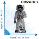 SC1695 Buzz Aldrin Moonshot Astronaut Lifesize Mini Cardboard Cutout Standee Size