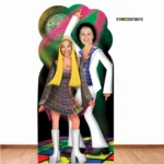 SC190 Cartoon Style Disco Couple Lifesize Stand-In Cardboard Cutout Standee Room