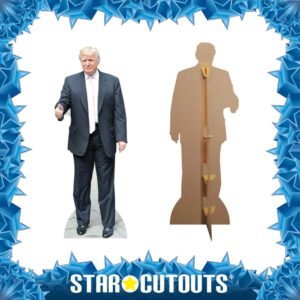 SC1950 Donald Trump Pink Tie 45th 47th U.S. President Lifesize Cardboard Cutout Standee Frame