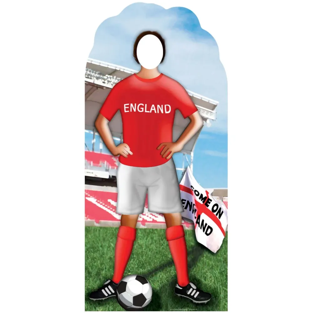SC199 England Footballer World CupEuro Lifesize Stand-In Cardboard Cutout Standee SC199 England Footballer World CupEuro Lifesize Stand-In Cardboard Cutout Standee