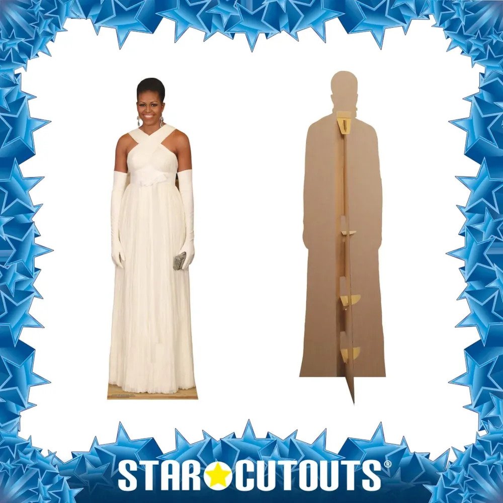 SC2013 Michelle Obama Formal Dress American Attorney Lifesize Cardboard Cutout Standee Frame