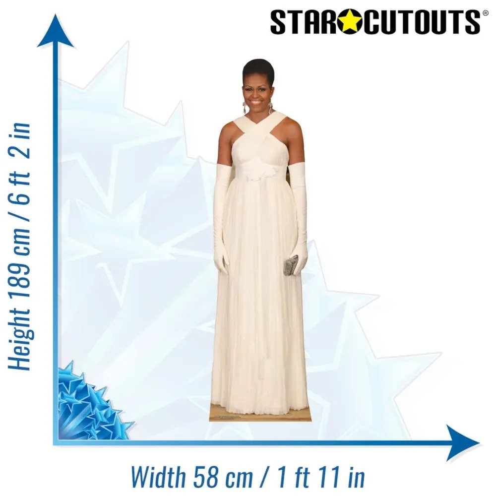 SC2013 Michelle Obama Formal Dress American Attorney Lifesize Cardboard Cutout Standee Size