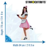 SC216 Soda Pop Girl Lifesize Cardboard Cutout Standee Size