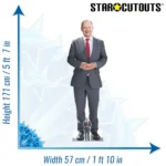 SC4075 Rishi Sunak (German Politician) Lifesize + Mini Cardboard Cutout Standee Size