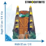 SC4079 Jurassic Park Entrance Sign Official Large + Mini Cardboard Cutout Standee Size
