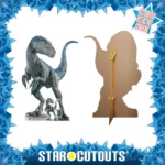 SC4080 Mother Blue Velociraptor Dinosaur (Jurassic World Dominion) Official Large Cardboard Cutout Standee Frame