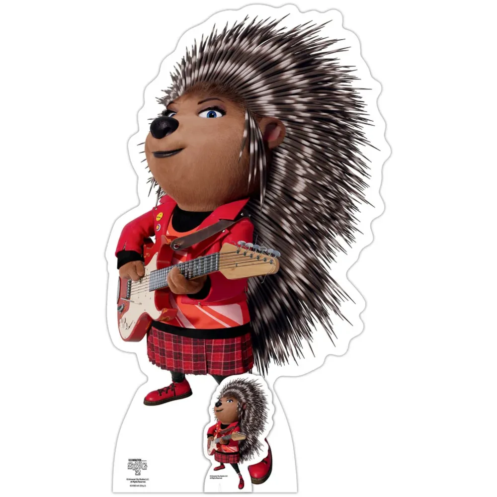 SC4083 Ash the Porcupine (Sing 2) Official Lifesize + Mini Cardboard Cutout Standee
