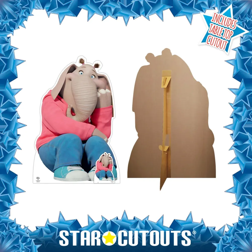 SC4084 Meena the Elephant (Sing 2) Official Lifesize + Mini Cardboard Cutout Standee Frame