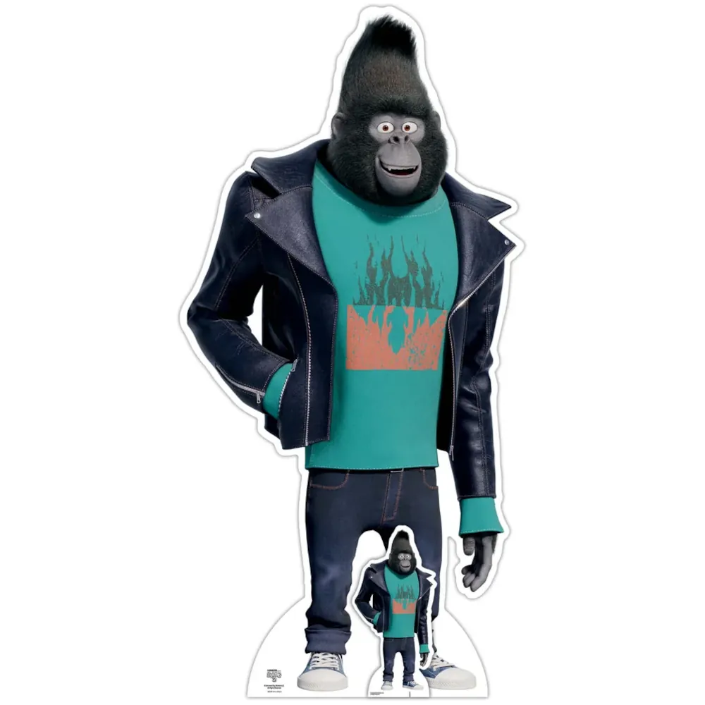 SC4085 Johnny the Mountain Gorilla (Sing 2) Official Lifesize + Mini Cardboard Cutout Standee