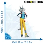SC4086 Porsha Crystal the Wolf (Sing 2) Official Lifesize + Mini Cardboard Cutout Standee Size
