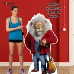SC4087 Clay Calloway the Lion (Sing 2) Official Lifesize + Mini Cardboard Cutout Standee Fan