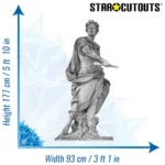 SC4147 Julius Caesar (Roman Statue) Lifesize + Mini Cardboard Cutout Standee Size