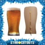 SC4209 Fresh Pint of Beer Large Cardboard Cutout Standee Frame