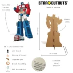 SC4927 Optimus Prime (Transformers Animation) Official Lifesize + Mini Cardboard Cutout Standee Features