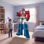 SC4927 Optimus Prime (Transformers Animation) Official Lifesize + Mini Cardboard Cutout Standee Situ