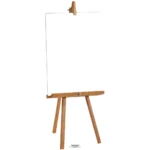 SC738 Small Blank Sign On Easel Large Cardboard Cutout Standee