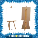 SC738 Small Blank Sign On Easel Large Cardboard Cutout Standee Frame