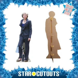 SC942 Theresa May (British Politician) Lifesize + Mini Cardboard Cutout Standee Frame