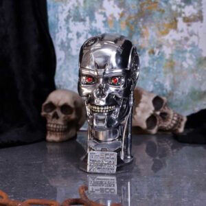 Terminator 2: Judgement Day - T-800 Silver Finish Resin Trinket Box (21cm)