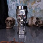 Terminator 2: Judgement Day - T-800 Head Silver Finish Collectable Goblet (19.5cm)