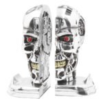 Terminator 2: Judgement Day - T-800 Head Silver Finish Resin Bookends (18cm) - Image 5