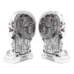 Terminator 2: Judgement Day - T-800 Head Silver Finish Resin Bookends (18cm) - Image 3