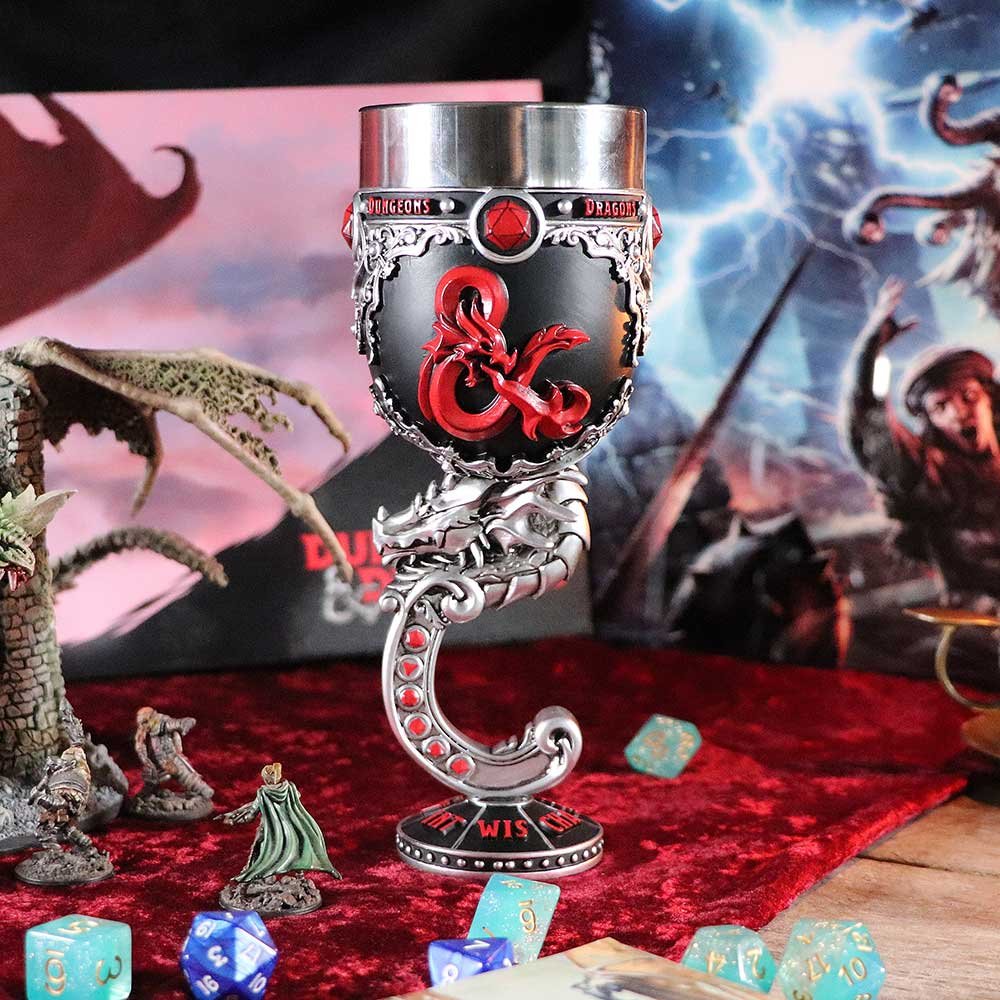 b5359s0 Dungeons & Dragons - Fantasy Role Play Die D20 Collectable Resin Goblet (19.5cm) Dungeons & Dragons - Fantasy Role Play Die D20 Collectable Resin Goblet (19.5cm) - Image 1