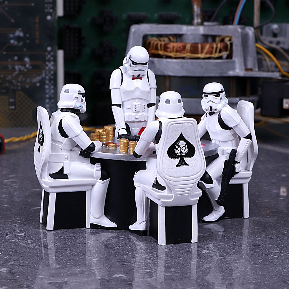 b5441t1 Original Stormtrooper - Poker Face Gambling Table Collectable Resin Figurine (14cm) Original Stormtrooper - Poker Face Gambling Table Collectable Resin Figurine (14cm) - Image 1