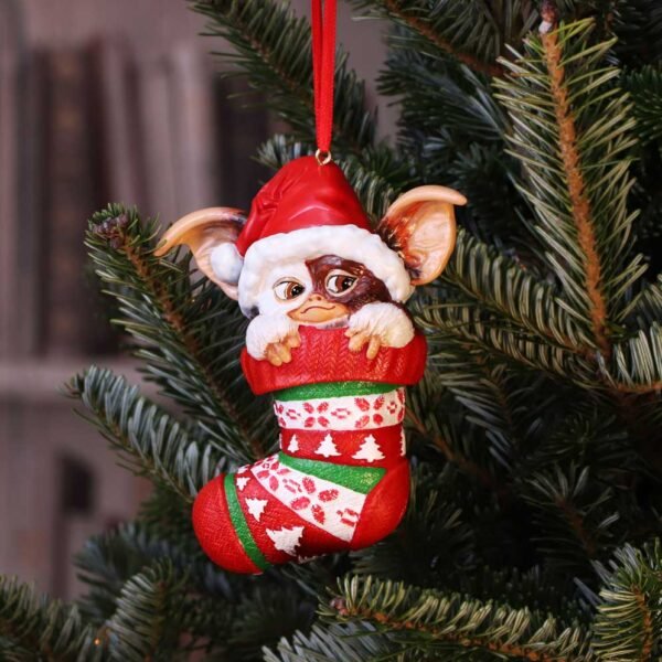 Gremlins - Gizmo In Stocking Hanging Festive Decorative Ornament