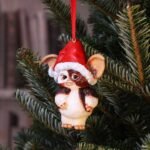 Gremlins - Gizmo In Santa Hat Hanging Festive Decorative Ornament (10.3cm