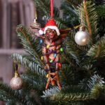 Gremlins - Mohawk Wrapped In Fairy Lights Hanging Festive Decorative Ornament (13.5cm)