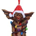 Gremlins - Mohawk Wrapped In Fairy Lights Hanging Festive Decorative Ornament (13.5cm) - Image 2