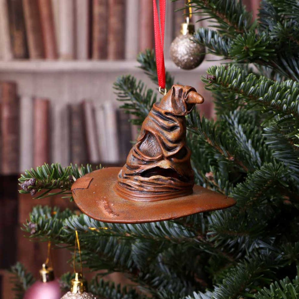 b5616t1 Harry Potter - Sorting Hat Festive Hanging Resin Decorative Ornament (7cm) Harry Potter - Sorting Hat Festive Hanging Resin Decorative Ornament (7cm) - Image 1