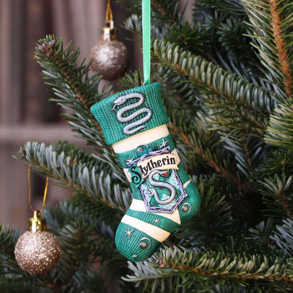 b5618t1 Harry Potter - Slytherin Stocking Hanging Festive Ornament (9.5cm) Harry Potter - Slytherin Stocking Hanging Festive Ornament (9.5cm) - Image 1