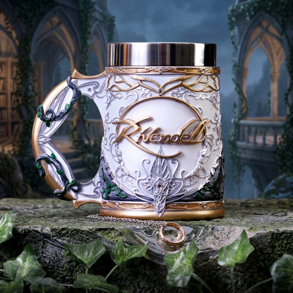 b5875v2 The Lord of the Rings - Rivendell Collectable Resin Tankard (15cm) The Lord of the Rings - Rivendell Collectable Resin Tankard (15cm) - Image 1