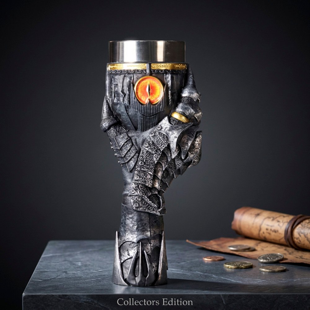b5895v2 The Lord of the Rings - Sauron Resin Goblet (23cm) The Lord of the Rings - Sauron Resin Goblet (23cm) - Image 1