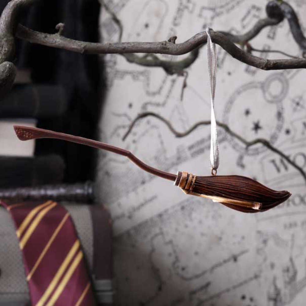 b6060v2 Harry Potter - Nimbus 2000 Hanging Festive Decorative Ornament (15.5cm) Harry Potter - Nimbus 2000 Hanging Festive Decorative Ornament (15.5cm) - Image 1