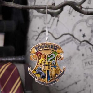 Harry Potter - Hogwarts Crest Hanging Festive Decorative Ornament (8cm)