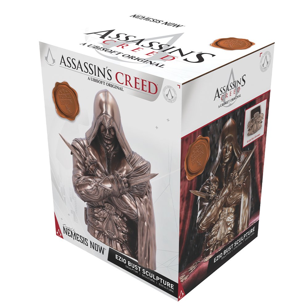Assassin's Creed - Ezio Bronze Resin Bust Box (30cm) - Image 8