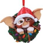 Gremlins - Gizmo In Wreath Hanging Festive Decorative Ornament (7.5cm) - Image 2