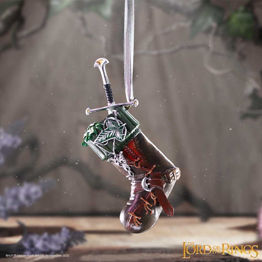 b6490x3 The Lord of the Rings - Aragorn Stocking Hanging Ornament (9cm) The Lord of the Rings - Aragorn Stocking Hanging Ornament (9cm) - Image 1