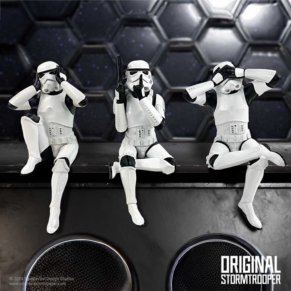 b6678b24 Original Stormtrooper - Three Wise Sitting Stormtroopers Collectable Resin Figurine Set (11cm) Original Stormtrooper - Three Wise Sitting Stormtroopers Collectable Resin Figurine Set (11cm) - Image 1