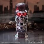 Terminator 2: Judgement Day - T-800 Head Silver Finish Light-Up Resin Figurine (21cm)