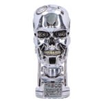 Terminator 2: Judgement Day - T-800 Head Silver Finish Light-Up Resin Figurine (21cm) - Image 6